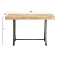 thumbnail image 4 of Appealing Metal Wood Console Table Brown, 4 of 5