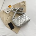 thumbnail image 3 of Bolso acolchado de algodón para otoño e invierno, bolso de plumas a la moda, suave para compras de niñas, 3 of 9
