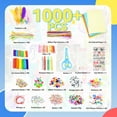 thumbnail image 2 of Set de artículos de arte artesanal SMILESSKIDDO para niños con más de 1000 piezas de 4 a 12 años, 2 of 8