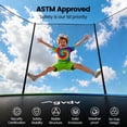 thumbnail image 5 of GVDV Outdoor Trampoline, 14' Backyard Recreational Trampoline with Enclosure for Kids & Adults, 5 of 9