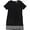 black, variant on Michael Kors Womens Geometric Trim Shift Dress, Black, Large