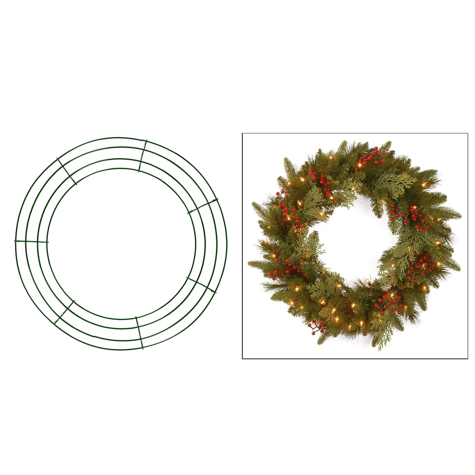 Metal Wire Door Wreath Frame - 12 Wide — GiftWrap Etc