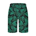 thumbnail image 5 of Men's Quick-Dry Swimming Shorts Wide Leg Flowy Printed Elastic Waist Drawstring Beach Holiday Travel Knee Length Shorts with Pockets S-5XL, 5 of 5