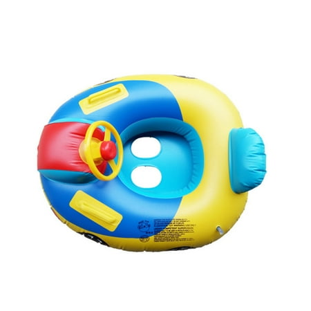 Inflatable Children Steering Wheel Swimming Seat Swimming Trainer Ring ...
