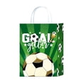 thumbnail image 2 of Diceymbol 10Pcs Soccer Party Favors Tote Bag Soccer Candy Goodie Bags 8 x 9 Inch Soccer Non Woven Totes with Handles for Birthday Party Sports Event Use, 2 of 6