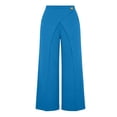 thumbnail image 5 of hlysgo Women's Wide Leg Pants Elegant High Waisted Asymmetrical Pant Business Casual Dress Trousers with Pockets Blue,2xL, 5 of 6