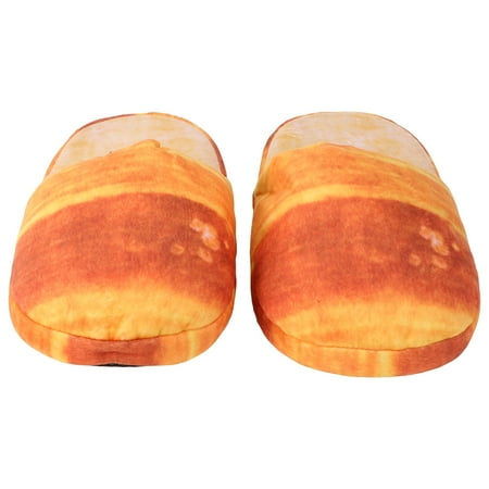 

NICEXMAS 1 Pair Winter Slippers Non-slip Slippers Bread Slippers Sponge Shoes for Home