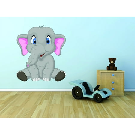Boys Girls Bedroom - Custom Wall Decal : Dumbo Disney Circus Elephant Kids Boy Girl Bedroom School Classroom Daycare 12x18 Inches