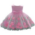 thumbnail image 2 of GERsome Girl Flower Dress Princess Pageant Birthday Party Wedding Formal Dance Evening Gown, 2 of 8