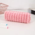 thumbnail image 6 of Under 1$ Pencil Case Colorful Cloth Slim Pen Pouch Pencil Organizer for College Office Teens 7.9x2x2 in Cloth Pink by Xuniizn, 6 of 7