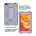 thumbnail image 4 of Goldcherry for MatrixPad Z1/S7 7" Case,Fusion5 Tab F704Bv2 Case,Shockproof Silicone Stand Cover Hybrid Rugged Armor Full Body Protective For 7 inch Vankyo MatrixPad Z1/S7/F704Bv2(Gray+Purple), 4 of 8