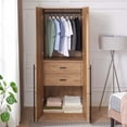 thumbnail image 5 of Manhattan Comfort Lee Wardrobe Closet 2.0 from Engineered Wood in Golden Brown, 5 of 8