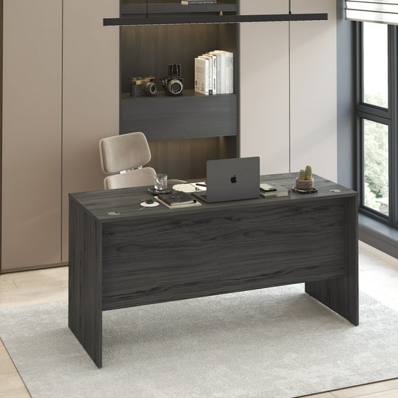 Furinno ROGER 60 Inch Computer Desk Coastal Grey