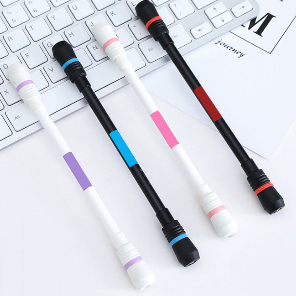 12PCS Spinning Pen Rolling Pen Ballpoint Pen for Men Women Kids Students Pressure Relief