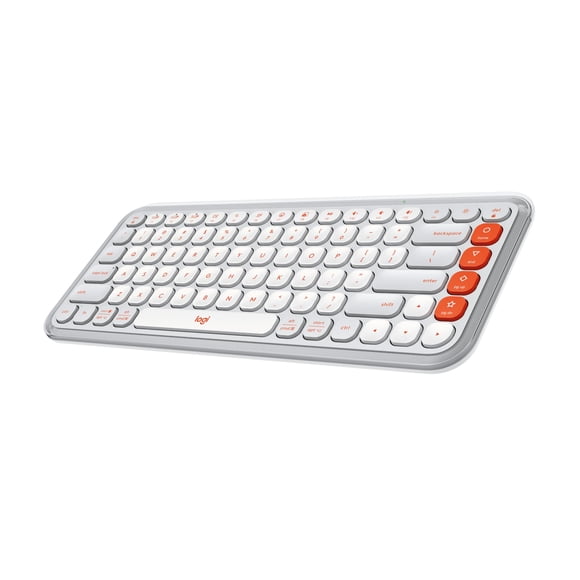 Logitech POP ICON Keys Wireless Bluetooth Keyboard, Comfortable Typing, Programmable Keys, Easy-Switch Between up to 3 Devices, for Laptop,