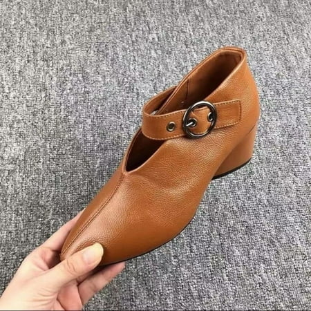 Xysaqa Womens Shoes  Slip on Flats Shoes French Slipsole Pointed Shallow Mouth Women s Retro Style Casual Fashion Shoes Wedding Shoes for Women on Clearance