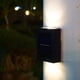 thumbnail image 3 of Luces solares de jardín para exteriores, luz LED cálida impermeable, arriba y abajo, lámpara de pared luminosa para el hogar, balcón, patio, decoración de la calle, 3 of 4