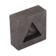 thumbnail image 1 of Molde de lingote de grafito triangular, estabilidad térmica, crisol de grafito multifuncional para fundición, 90 g de oro, 10 g de plata, 1 of 8