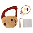 thumbnail image 5 of MLINS 1 Set Portable Small Lyre Harp 21 String Durable Lyre with Accessories, 5 of 8