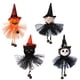 thumbnail image 1 of 4 piezas de decoración colgante de fantasma de Halloween con campanas, muñecos de peluche de calabaza, fantasma, bruja y gato negro para patio, césped, jardín, fiesta y decoraciones navideñas, 1 of 4