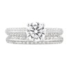 Arista 3 1/2 Carat T.W. Cubic Zirconia Women's 4 Prong Wedding Band in Sterling Silver