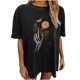 thumbnail image 1 of Hombres Y Mujeres Retro Tops Trendy Droped Shoulder Sleeves Impresión Suelta Manga Corta Top Pullover Odeerbi ODB180319, 1 of 9