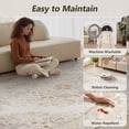 thumbnail image 6 of VUNATE Vintage Botanical Floral Printed Area Rug 9'x12' Soft Washable Non Slip Low Pile Rug for Living Room Bedroom Dining Room Home Decor Indoor Carpet with Blossom Design Beige, 6 of 7