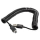thumbnail image 1 of Línea De Conexión Cable de datos Espiral en espiral USB 2.0 A macho a Micro USB B 5 pines adaptador cable de resorte, 1 of 8