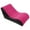Pink, variant on Pink Air Mattress Bed S-Shape Inflatable Sofa with Pump, Inflatable Chair Air Couch Flocked Surface, Waterproof Portable Blow Up Bed for Camping, Lounge Bed for Afternoon Rest