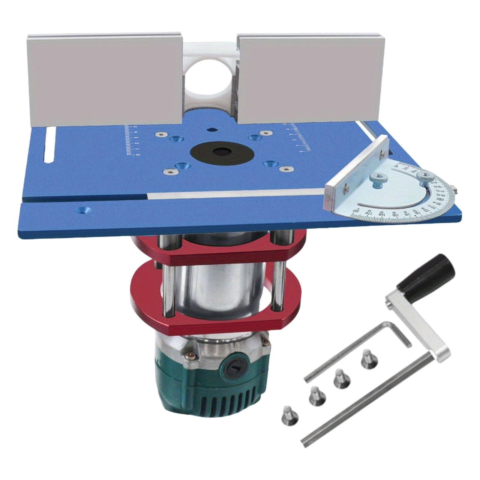 Colaxi Router Table Insert Plate Benches Router Trimmer Wood Milling Flip Board Carpentry Tool Sturdy Router Lift