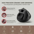 thumbnail image 2 of Electric Coffee Grinder Portable One Button Coffee Bean Spice Grinding Low Temperature Ceramic Grinding Core USB Charging for Espresso Latte,with Cleaner Brush, 2 of 6