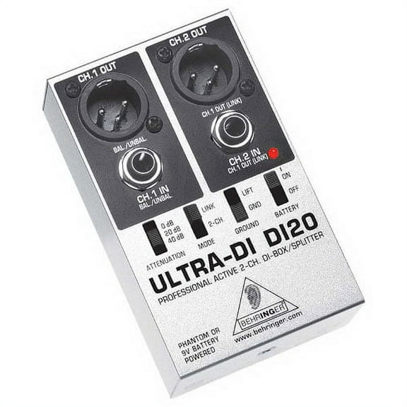 Behringer DI20 Ultra-DI Active 2-Ch Direct Box/Splitter
