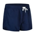 thumbnail image 3 of Razzly Men's Casual Shorts For Everyday Wear Straight Cut Lightweight And Comfortable Design For Spring Summer And Fall Glitter Shorts for Men Basketball 4 1 Fuzzy Gymnastics Shorts Men(Navy,S), 3 of 5