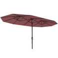 thumbnail image 6 of 13 ft Rectangle Patio Umbrellas Large Outdoor Umbrella with Crank Powerful UV Protective Table Umbrella Outdoor Patio for Backyard, Pool, Garden, Deck for 2-6 People, 6 of 7