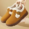 thumbnail image 3 of Chenyee Snow Boots for Women Suede Water-proof Winter Warm Fleece Lined Adjustable Buckle Walking Shoes, 3 of 6