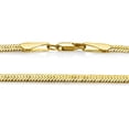 thumbnail image 4 of 7.2mm Polished Flat Herringbone Chain Bracelet, 7 inches + Gift Box, 4 of 6