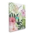 thumbnail image 2 of Stupell Industries Hummingbird Tropical Hibiscus Animals & Insects Painting Gallery Wrapped Canvas Print Wall Art, 2 of 5