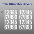 thumbnail image 2 of VUDECO 40 PCs Decal Reflective Mailbox Numbers Stickers House Numbers For Outside Address Numbers for Houses Adhesive Number Stickers Waterproof Mailbox Numbers For Outside Fade-Resistant 2 inch White, 2 of 7