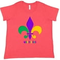 thumbnail image 3 of Inktastic Mardi Gras Fleur De Lis Women's Plus Size T-Shirt, 3 of 5