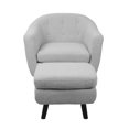 thumbnail image 5 of Chaise et pouf moderne milieu-du-siècle Rockwell de LumiSource, 5 of 5