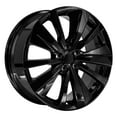 thumbnail image 3 of OE Wheels NS29 19 Inch Rims Fit Altima Style 5x114.3 19x8 Gloss Black - Hollander 62785 (Set of 4), 3 of 5