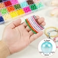 thumbnail image 5 of Austok 1960 Pcs Pearl Beads 28 Colors 6 mm Round Pearl Beads for Jewelry Making Enduring Smooth Pearls Beads Pearl Beads for Bracelets Jewelry Making DIY Crafts, 5 of 7