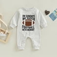 thumbnail image 2 of CAUYDY Newborn Boys Sleepers Baby Clothes Preemie Long Sleeved Bodysuit Infant Boy Romper Fall Winter Toddler Loungewear 0-3M 6-9M 12-18M White for Sizes 12-18 Months, 2 of 8