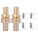 thumbnail image 2 of Accesorios para mangueras, 2 piezas G3/4 Aleación de aluminio Accesorios para riego de jardines Conector de reparación de mangueras Tecnología avanzada, 2 of 8