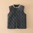 thumbnail image 2 of Kids Puffer Down Vest Boys Winter Vest Lightweight Water-Resistant Button Down Sleeveless Jacket Winter Warm Outerwear 4-5 Years, 2 of 5