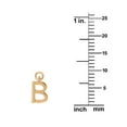 thumbnail image 2 of Precious Stars 14K Goldplated Sterling Silver Unisex Polished "B" Charm - No Chain, Pendant Only, 2 of 3