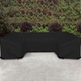 thumbnail image 6 of Patio U Shape Sofa Cover 12 Oz Waterproof - 100% UV & Weather Resistant Customize Outdoor sofa Cover with Air Pockets and Drawstring with Snug Fit (33" H X 90" W x 30" D, Black), 6 of 7