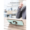 thumbnail image 4 of Compatible with Samsung Galaxy A42 5g Phone Case with Ring Holder Pink, Aesthetic Samsung A42 Case Silicone Soft TPU Slim Cover Shockproof Luxury with Kickstand (Green), 4 of 14
