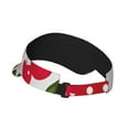 thumbnail image 3 of Easygdp Cherry Stretchy Visor - Unisex Visor Hat for Men and Women, UPF 50 Sun Protection Visor, Ultra-Light, 3 of 8