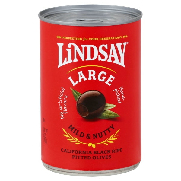 Lindsay California Ripe Pitted Large Olives 6 Oz Can